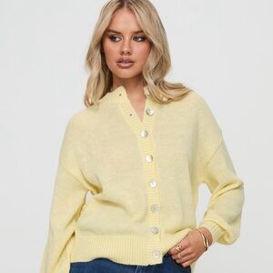 Princess Polly Sunbeam Cardigan Yellow